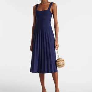 STAUD Ellison Dress in Navy